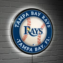Tampa Bay Rays Baseball Large Round Edgelite LED Decor