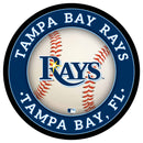 Tampa Bay Rays Baseball Large Round Edgelite LED Decor