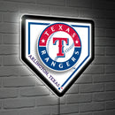 Texas Rangers, LED Wall Decor, Edgelite, Baseball Homeplate