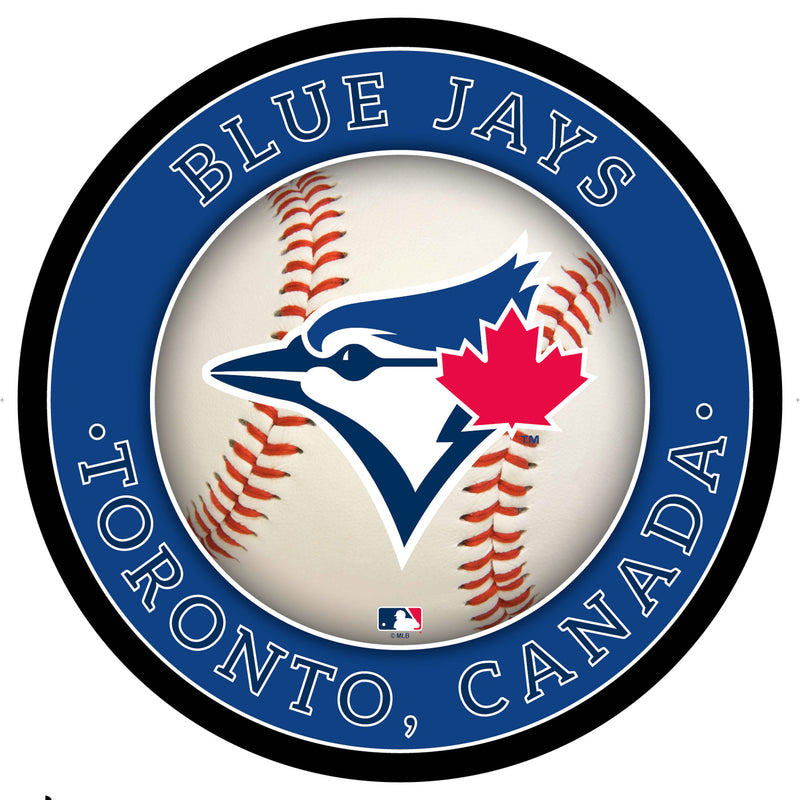 Toronto Blue Jays Baseball Large Round Edgelite LED Decor