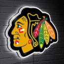 Chicago Blackhawks LED Wall Decor, Glazelite, Logo