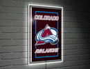Colorado Avalanche Hockey Rectangle Neolite LED Decor