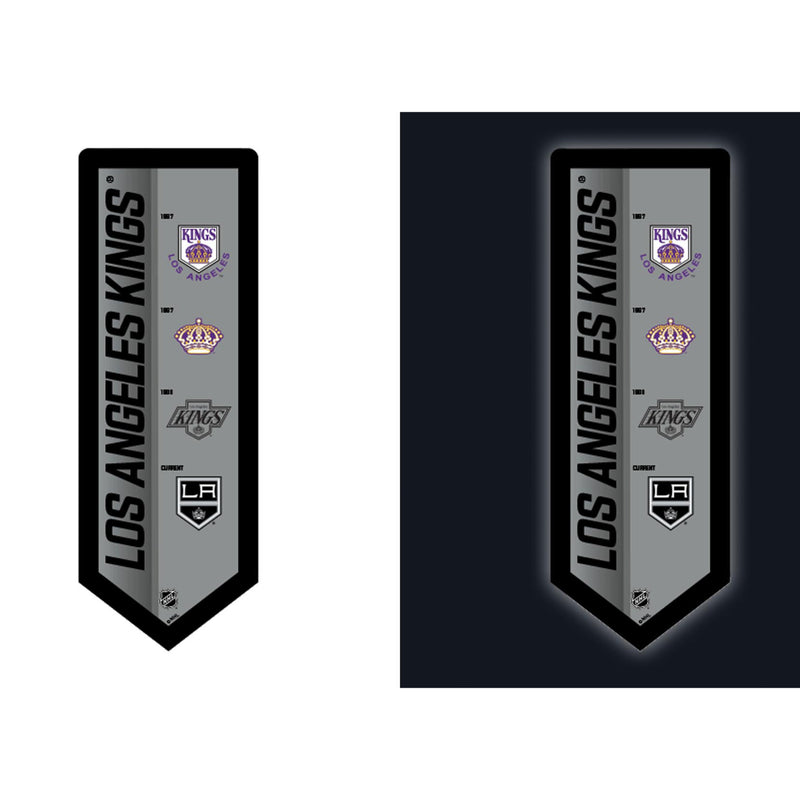 Los Angeles Kings Hockey Vintage Pennant Glazelite LED Decor