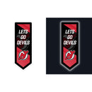 New Jersey Devils Hockey Pennant Glazelite LED Decor