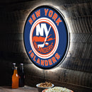 New York Islanders Hockey Large Round Edgelite LED Decor