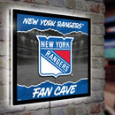 New York Rangers 23"H x 23"L LED Wall Decor, Edgelite, Square
