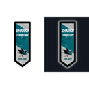 San Jose Sharks Hockey Pennant Glazelite LED Decor