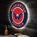 Washington Capitals Hockey Large Round Edgelite LED Decor