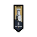 Vegas Golden Knights Stanley Cup Champions 2023 Glazelite Pennant LED Decor