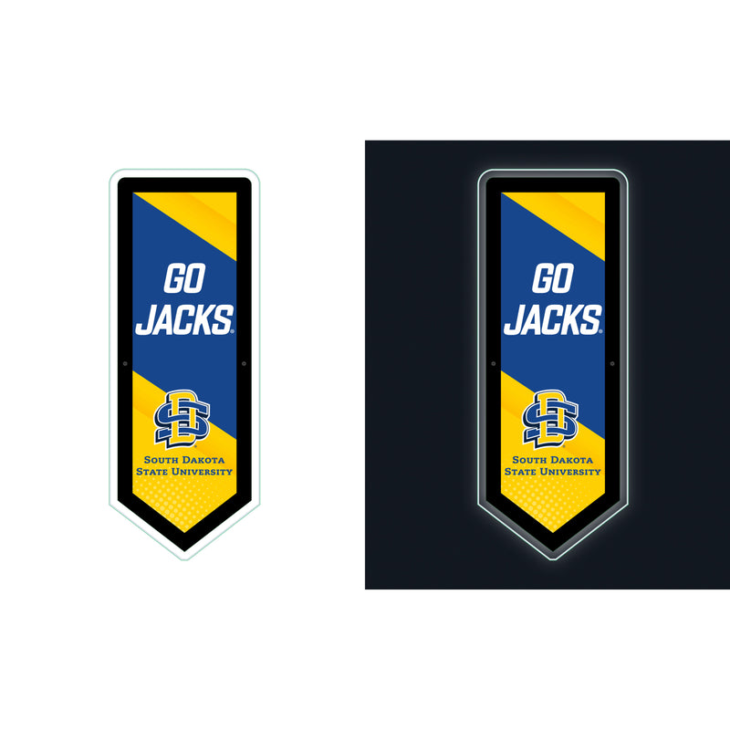 South Dakota State University College Pennant Glazelite LED Decor