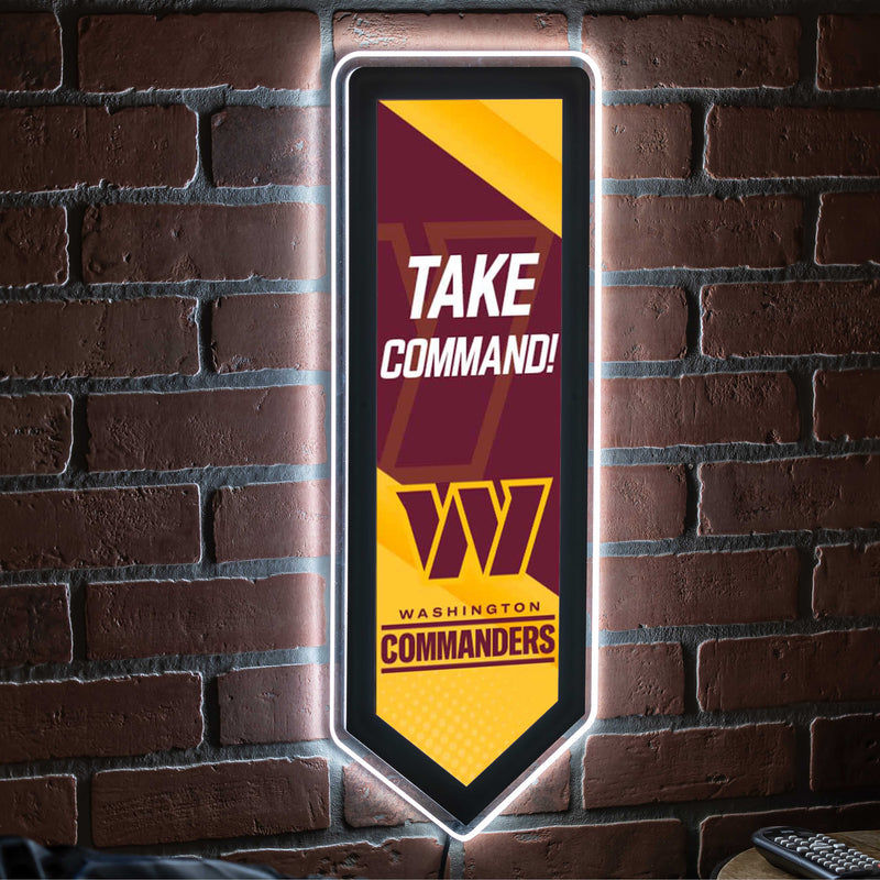 Washington Commanders NFL Football Pennant Glazelite LED Decor