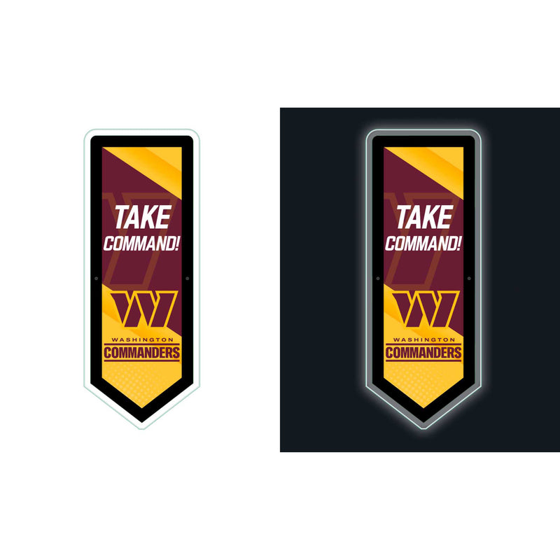 Washington Commanders NFL Football Pennant Glazelite LED Decor