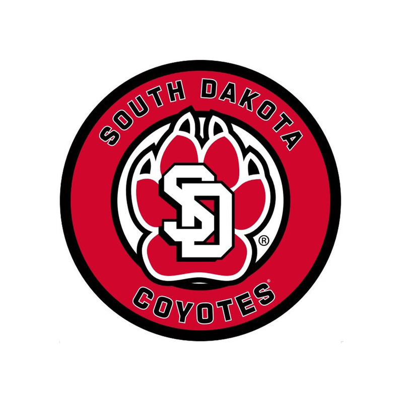 University of South Dakota College Large Round Edgelite LED Decor