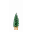 LED Bottlebrush Trees, White Tipped Snow Covered, Set of 3