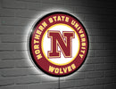 Northern State University N Logo College Large Round Edgelite LED Decor