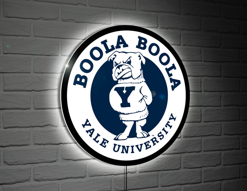 Yale University Alternate College Large Round Edgelite LED Decor
