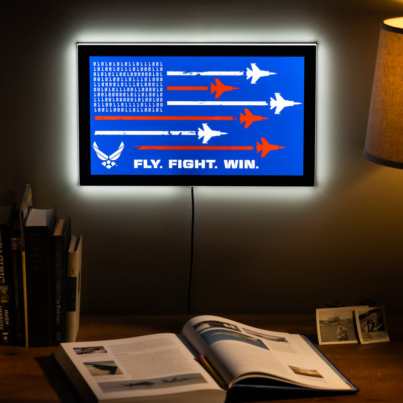 US Air Force Military Rectangle Edgelite LED Decor