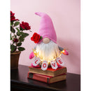Valentine's Day LED Table Decor Fabric "Love" Gnome, 11.75"