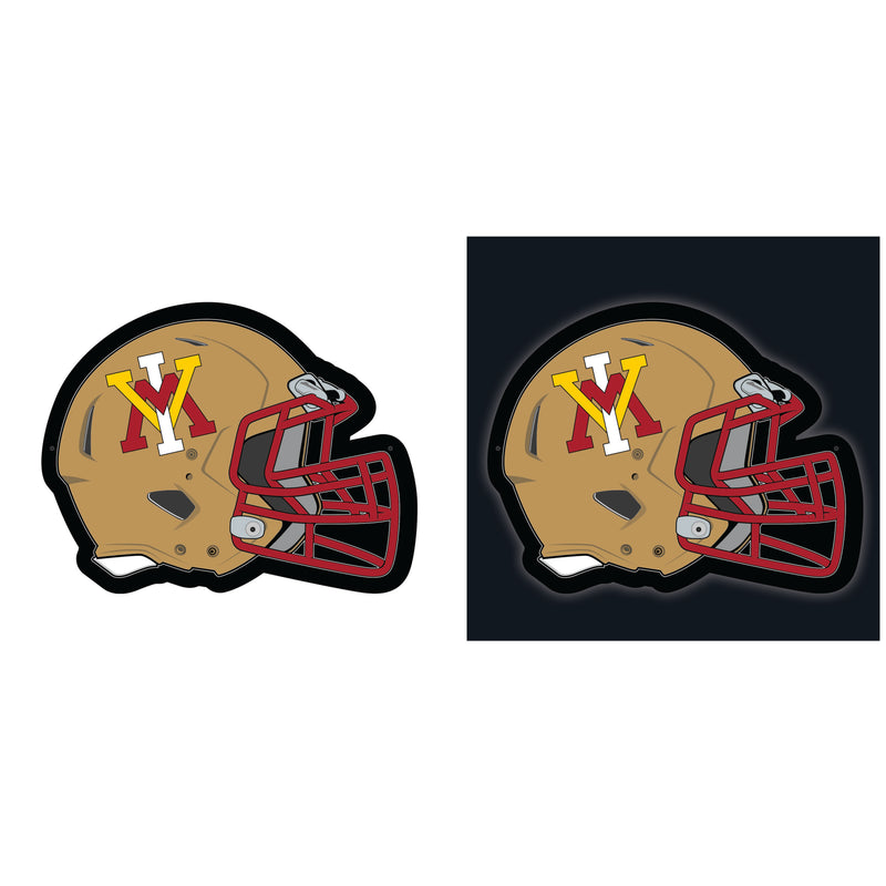 Virginia Military Institute College Helmet Edgelite LED Decor