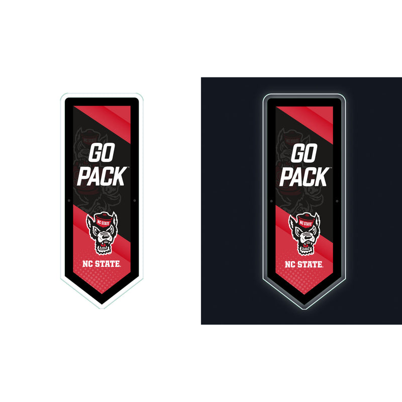 North Carolina State University College Pennant Glazelite LED Decor