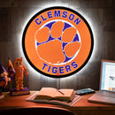 Clemson University College Large Round Edgelite LED Decor