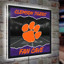 Clemson University 23"H x 23"L LED Wall Decor, Edgelite, Square