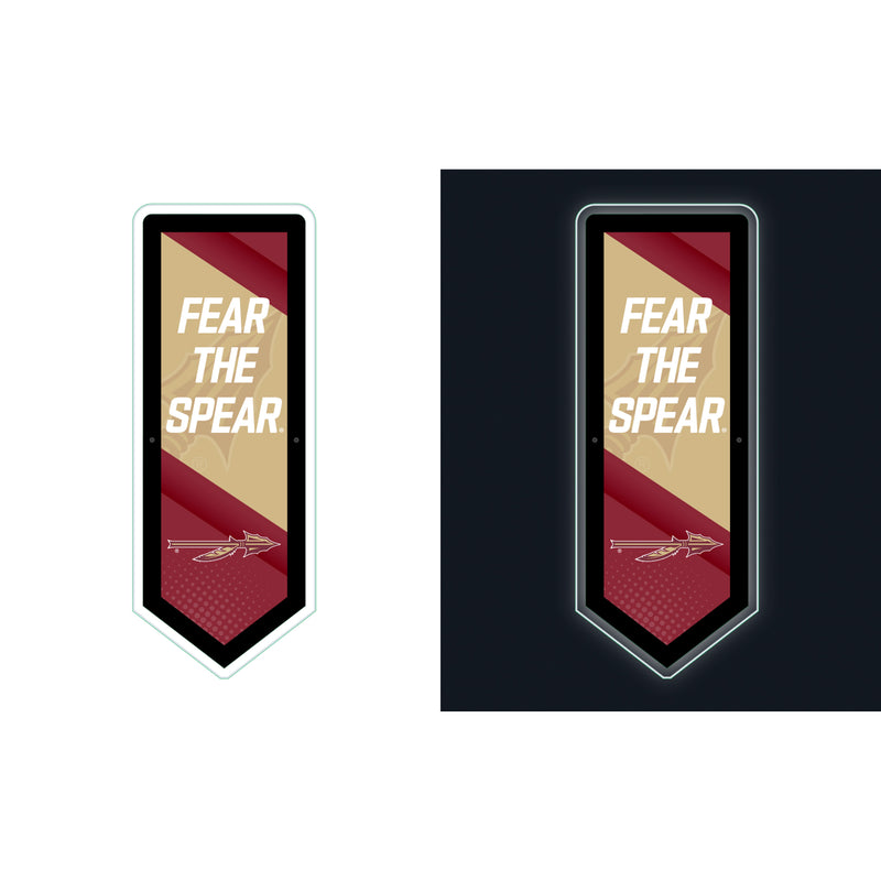 Florida State University College Pennant Glazelite LED Decor
