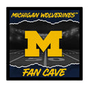 University Of Michigan 23"H x 23"L LED Wall Decor, Edgelite, Square