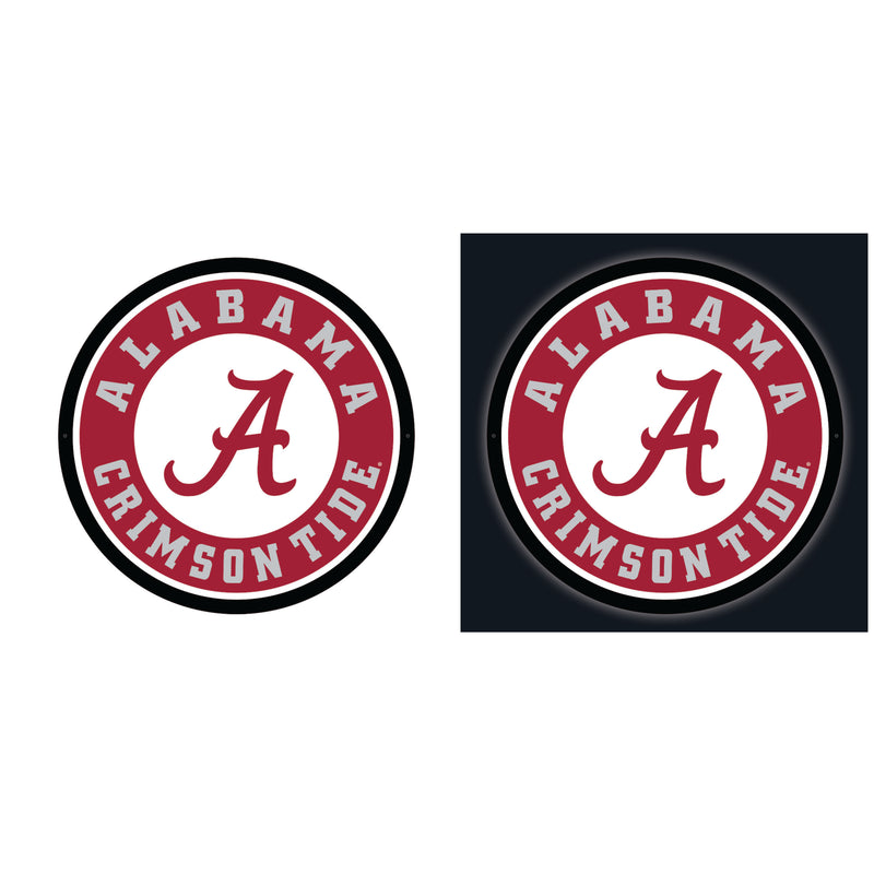 University of Alabama College Large Round Edgelite LED Decor