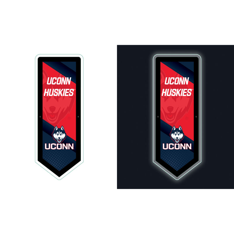 University of Connecticut College Pennant Glazelite LED Decor