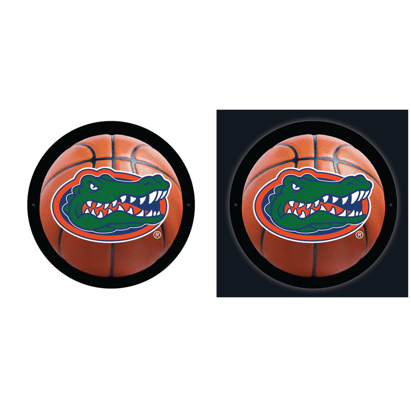 University of Florida College Basketball Small Round Edgelite LED Decor