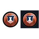 University of Illinois College Basketball Small Round Edgelite LED Decor