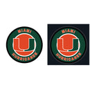 University of Miami College Large Round Edgelite LED Decor