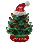 4" Mini LED Tabletop Christmas Tree, Iowa State University,8led962mt