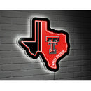 LED Wall Decor, Edgelite, State Shape, Texas, Texas Tech,8led963tex