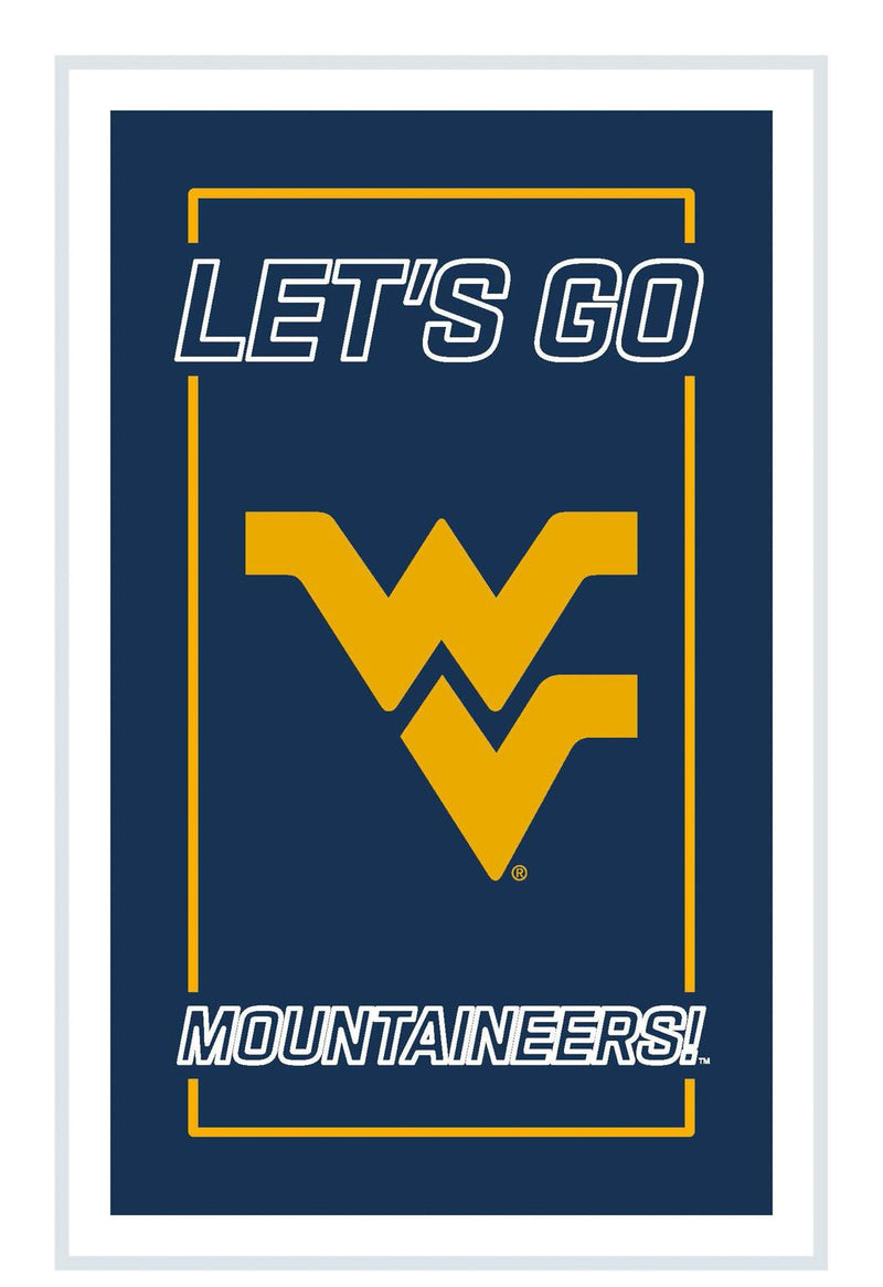 West Virginia University College Rectangle Neolite LED Decor