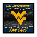 West Virginia University 23"H x 23"L LED Wall Decor, Edgelite, Square