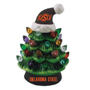 Oklahoma State University 8" LED Ceramic Christmas Tree