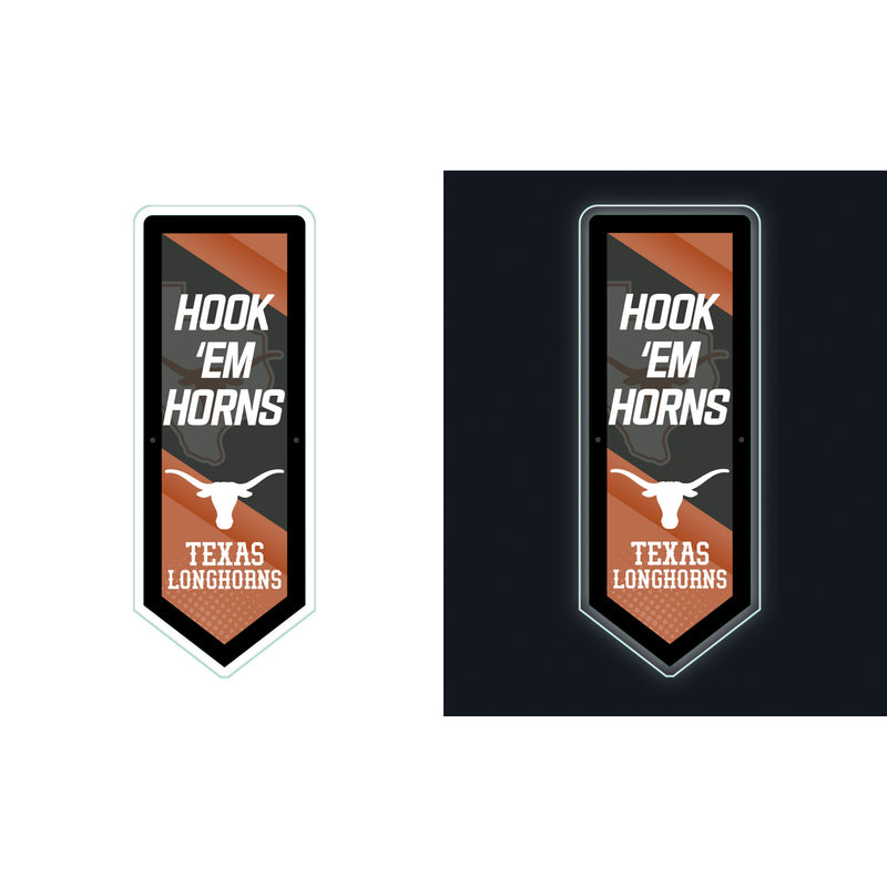 University of Texas College Pennant Glazelite LED Decor