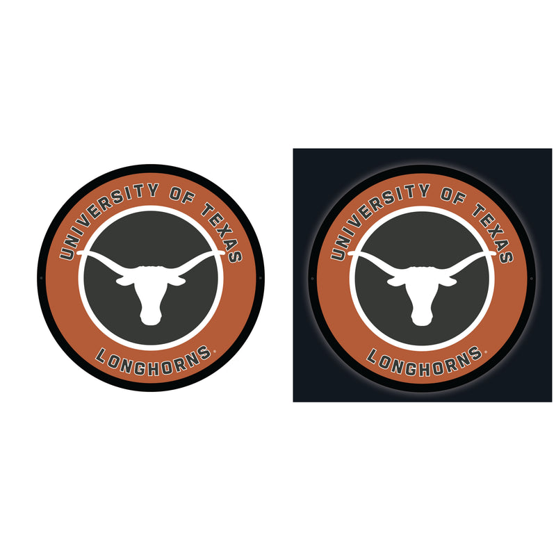 University of Texas College Large Round Edgelite LED Decor