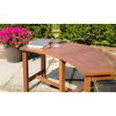 Curved Euclyptus Slat Bench