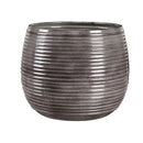 Metal Ribbed Planter, Set of 3
