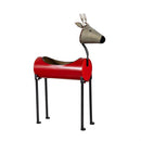 Joyful Traditions Planter, Metal Planter, Red Reindeer
