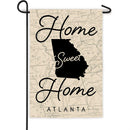 Home Sweet Home Map of Georgia Garden Suede Flag