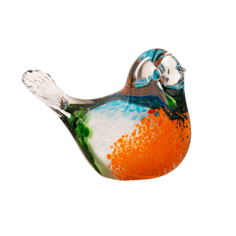 Pollinator Garden Decorative Bird Glass Table Decor