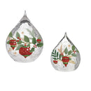 Joyful Traditions LED Table Decor Glass Teardrop, Set of 2