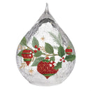 Joyful Traditions LED Table Decor Glass Teardrop, Set of 2