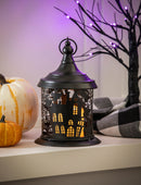 10" LED Metal Haunted House Table Decor with Flickering Light,8tal117