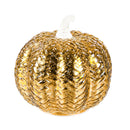 6" LED Glass Pumpkin Table Decor,8tal130