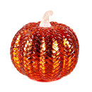 6" LED Glass Pumpkin Table Decor,8tal130